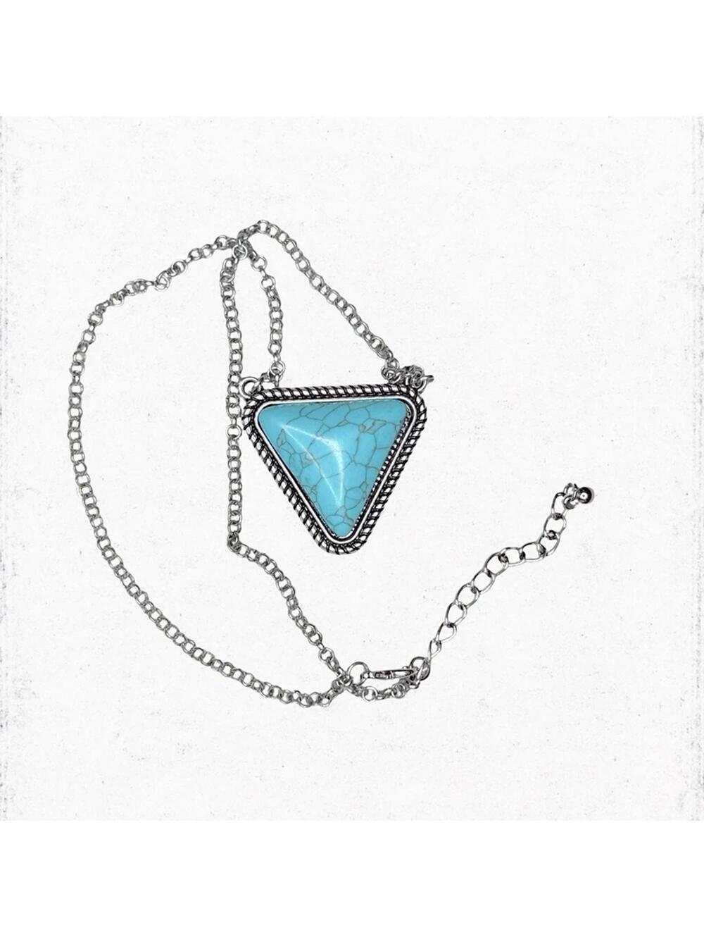 5709gc. Dyed Howlite Necklace Southwest